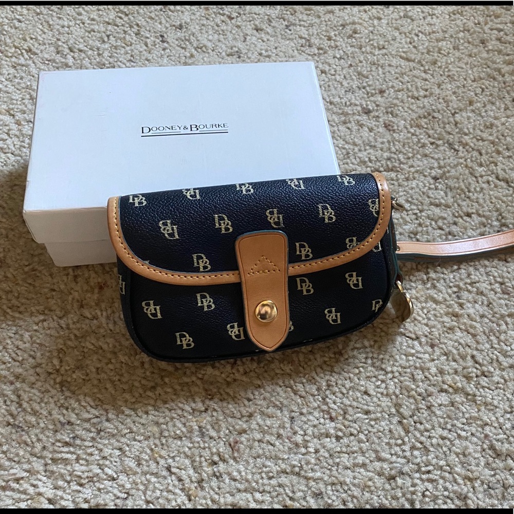 Dooney & Bourke Leather Flap Wristlet